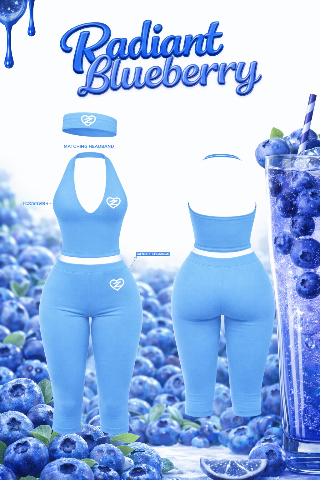 Radiant Blueberry Lounge Set ꨄ