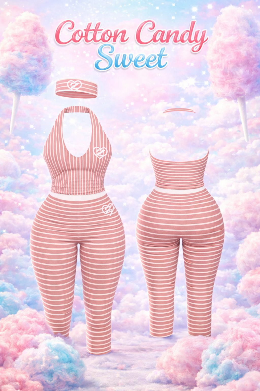Cotton Candy Lounge Set ꨄ
